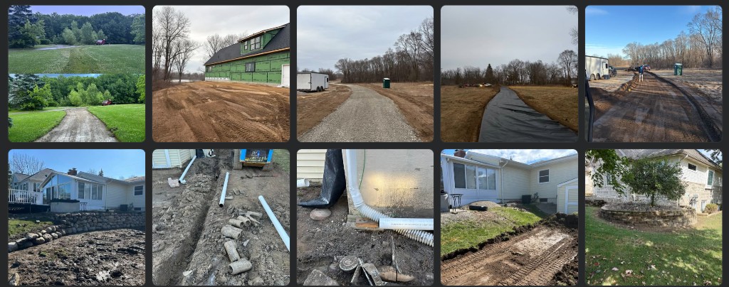 Driveway and drainage installation project